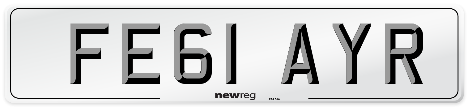 FE61 AYR Number Plate from New Reg